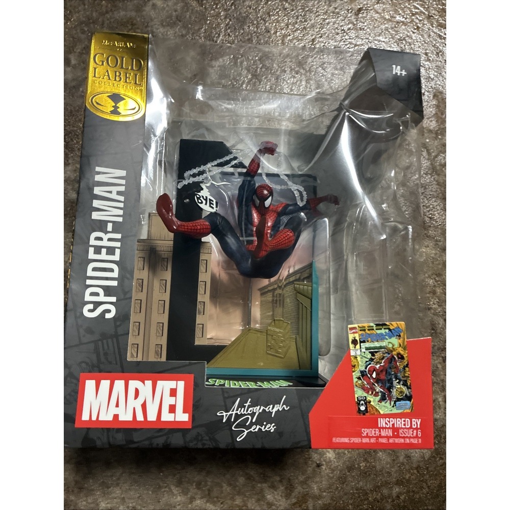 McFarlane Toys MARVEL Spider-Man #6 Autograph Series Gold Label 1:10 Scale - NEW